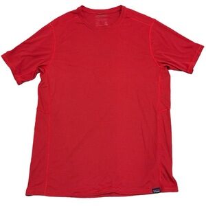 Patagonia Mens Striped Tee (Red/Black)